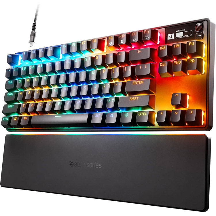خرید کیبورد SteelSeries Apex Pro TKL نسل سه - بی‌سیم - سوییچ HyperMagnetic OmniPoint 3.0 - سیاه